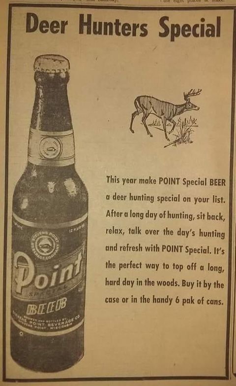 Old newspaper ad for Point Special targeting hunters