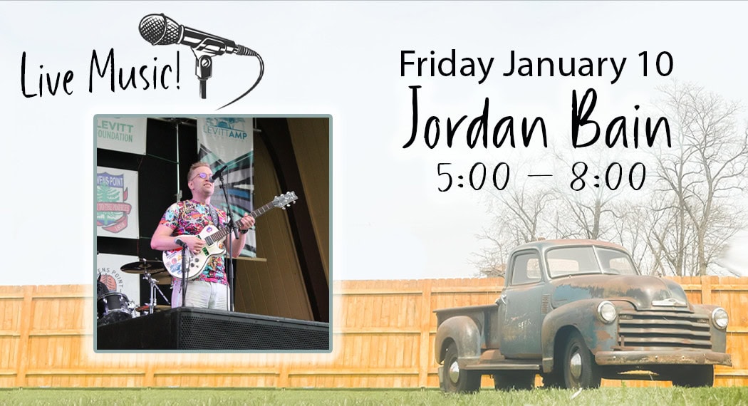 Live music event with guitarist Jordan Bain.