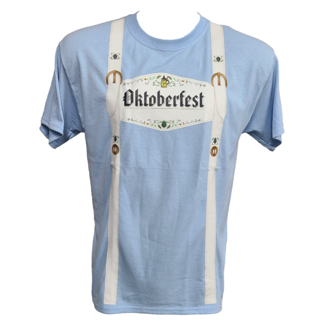 Oktoberfest T-shirt with lederhosen design