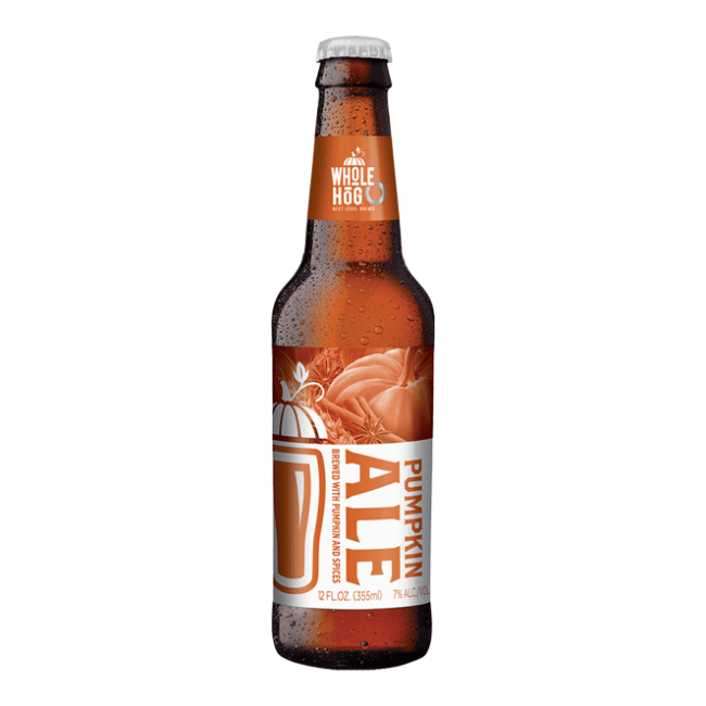 Whole Hog Pumpkin Ale beer bottle