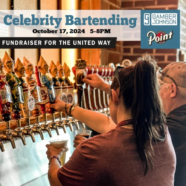 We've got local celebrity bartenders from Gamber Johnson and United Way coming in this Thursday October 17 from 5-8pm! All tips are donated to United Way as well as 10% of the profits! Stop on out to the taproom!